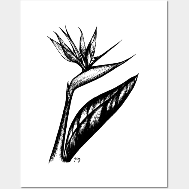 Bird Of Paradise Wall Art by Akbaly